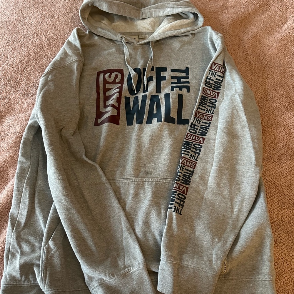 Vans Gray 'Off The Wall' Hoodie